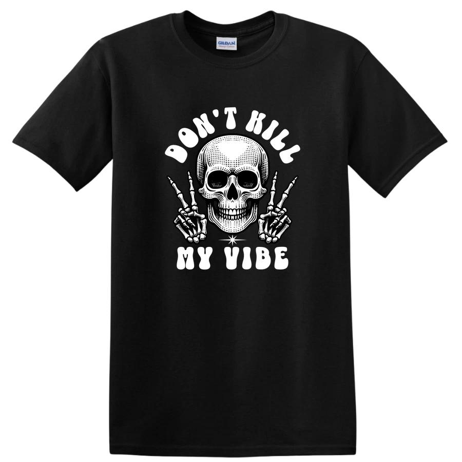 Skull Graphic T Shirt w/ Peace Sign Skeleton Hands Vintage Style Tee M