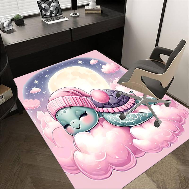

1PC turtle moon Non-Slip Floor Carpet Compatible for Office&Living Room&Bedroom&Dining room - Soft & Pattern, Vibrant Colors-H0378 60cm by 90cm