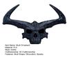3D Printed Giant Skull Figurine Gothic Flame Giant Skull Statue Halloween Party Skull