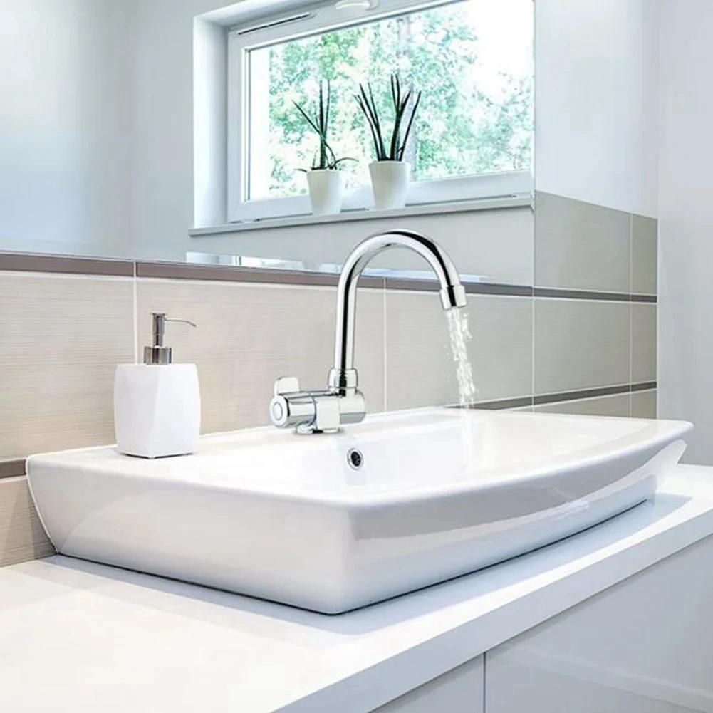 Faltbarer Wohnmobil-Wasserhahn Edelstahl Wohnmobil 360 Grad drehbarer Wasserhahn Kaltwasser 22-30mm G1/2 Schwenkbarer faltbarer Wasserhahn Küchenzubehör