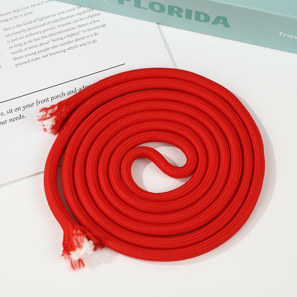 7MM Wear-Resistant Color Polyester Core-Spun Chinese Knot Braiding Rope for Handmade DIY Bag and Hanging Rope Projects.