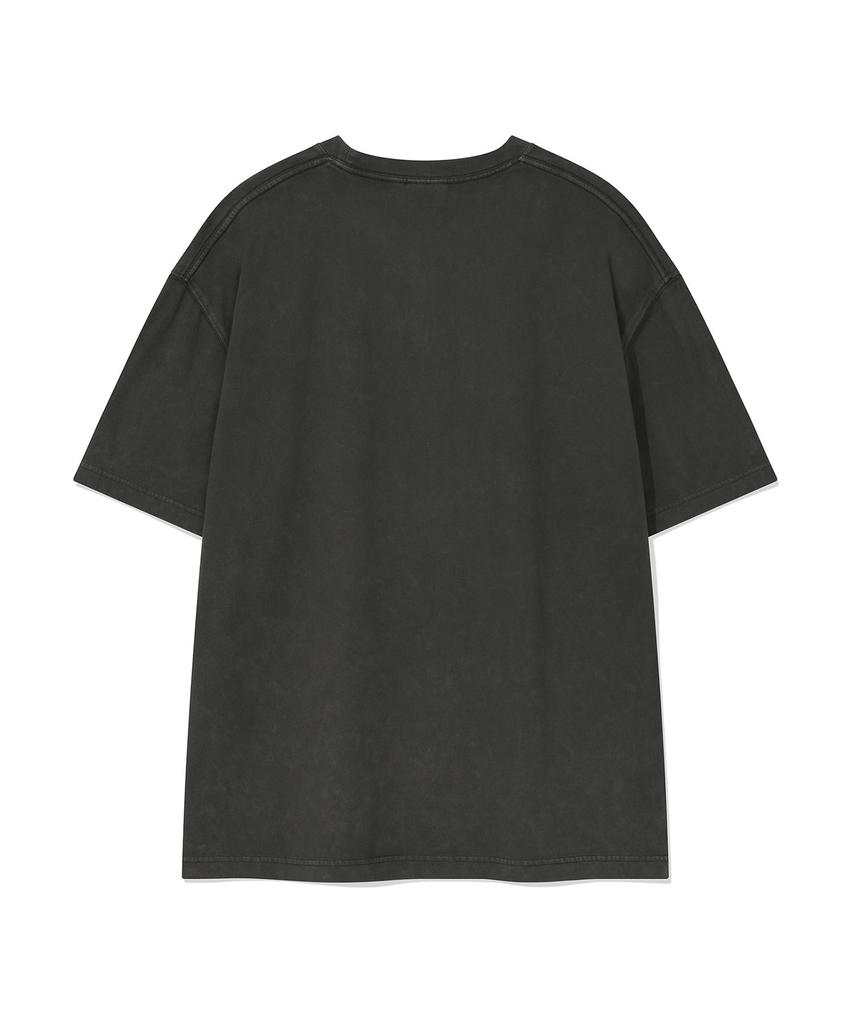 WACKY WILLY Kiki And Dolphin Graphic Short Sleeve T-Shirt Charcoal
