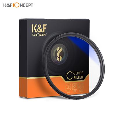 K&F CONCEPT 62mm Ultra Slim CPL Filter Optics Multi Coated MC Circular Polarizering Polarizzato