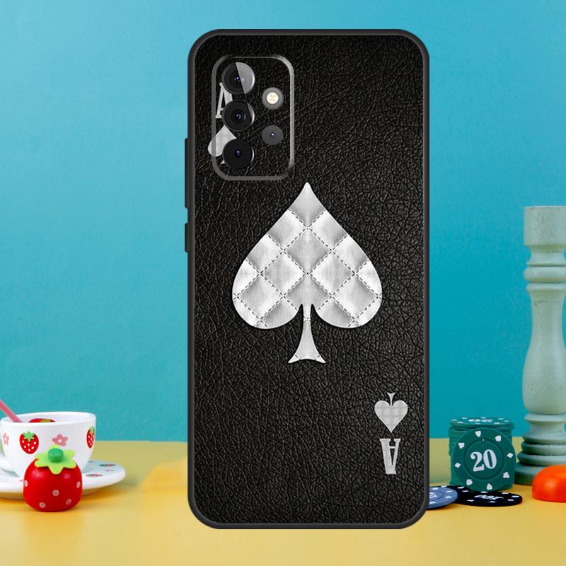 Ace of Spades Case For Samsung Galaxy A35 A26 A16 A05 A55 A15 A32 A12 A22 A52 A54 A34 A14 A56 A36 A13 A53
