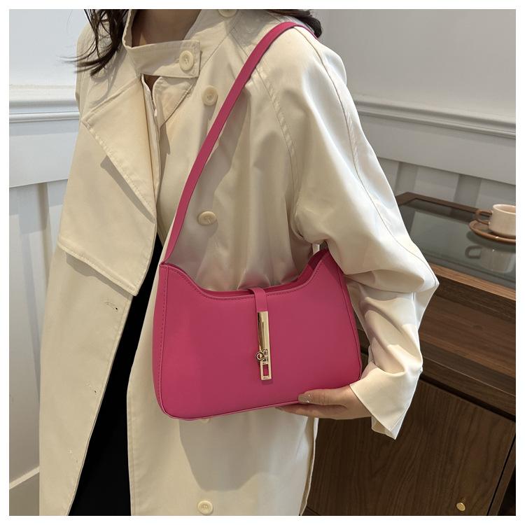 Schicke französische Stil Kunstleder Umhängetasche 2026 Neue Mode Damen Achseltasche