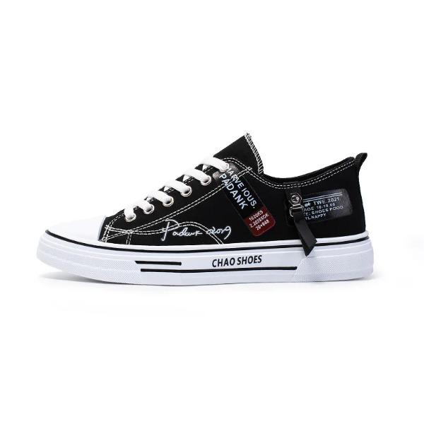 New Summer Men's Casual Shoes Breathable Versatile Student Trendy Low Top Youth Canva Shoes EVA Sole PVC Face Chinese Made