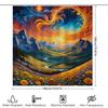 Sunset Mountain Majesty: Scenic Landscape Pattern Shower Curtain For A Tranquil And Inspiring Bathroom Dcor