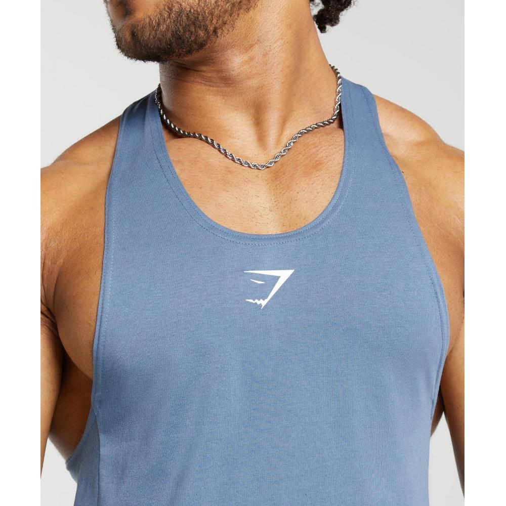 Gymshark React Stringer Faded Blue A2a9b Ucmg