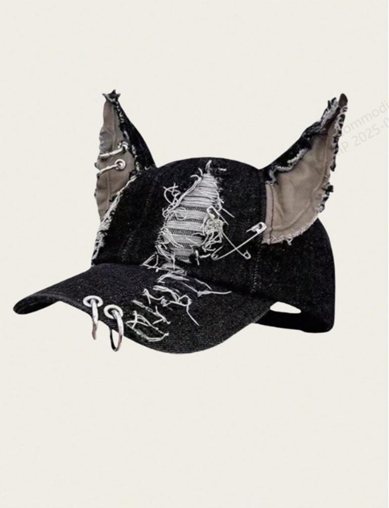 Doberman Dog Ears Hip-Hop Denim Duckbill Cap - Unisex Summer Baseball Hat