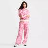 Womens 2-Piece Printed Sweatshirt Set Elegant Street Style Loose Fit Hooded Outfit Youth
