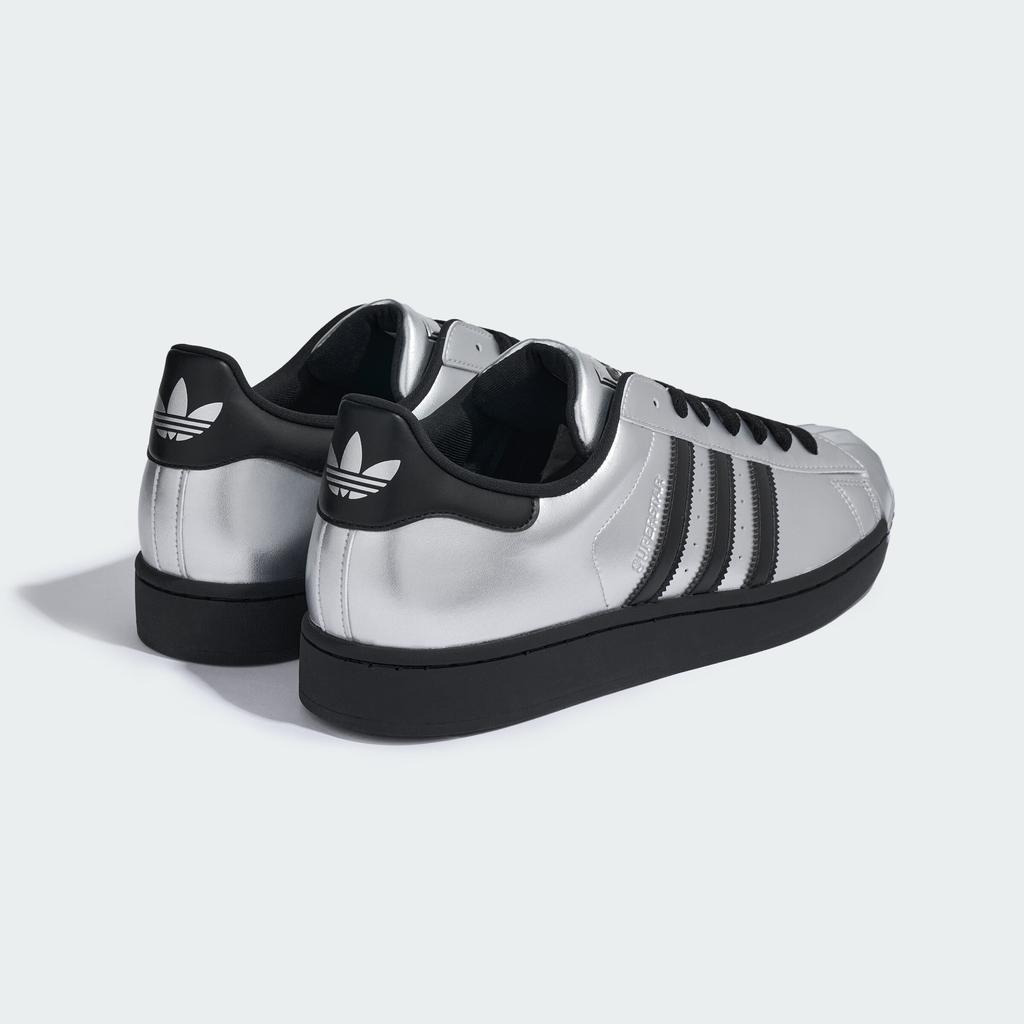 adidas Superstar II Metalická stříbrná Černá Stříbrná špička
