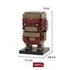 Brick Head Z Model Building Toy Desktop Creative Toy Ornament Building Blocks Set Educational Toy Boy'S Birthday Gift