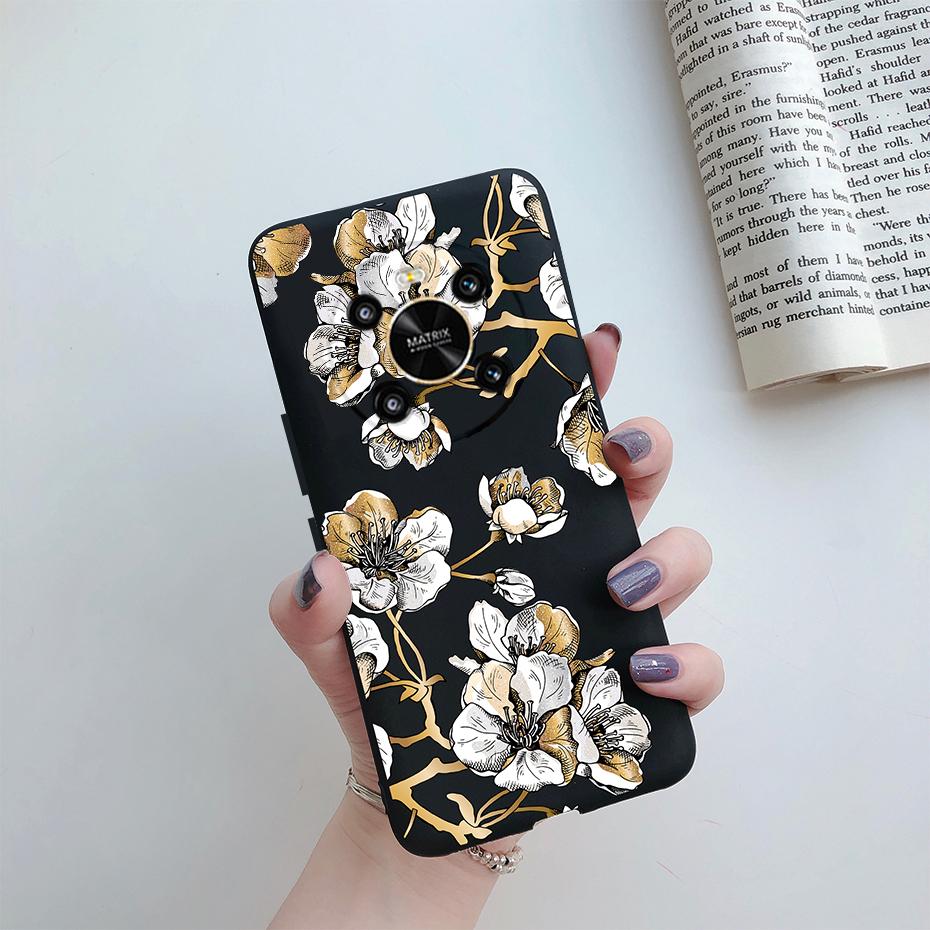 For Huawei Honor X9 2022 Case Cover on Honor X9 4G Phone Bumper Protector TPU Shell For Fundas Honor X9 X 9 HonorX9 Cover Flower