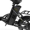 U4 Electric Bike 10.4Ah Battery 25KM/H Max Speed Front Suspension Disc Brake 3-Speed Modes 55+ Miles Range Compact Electric Bicycle with 16'' Tires