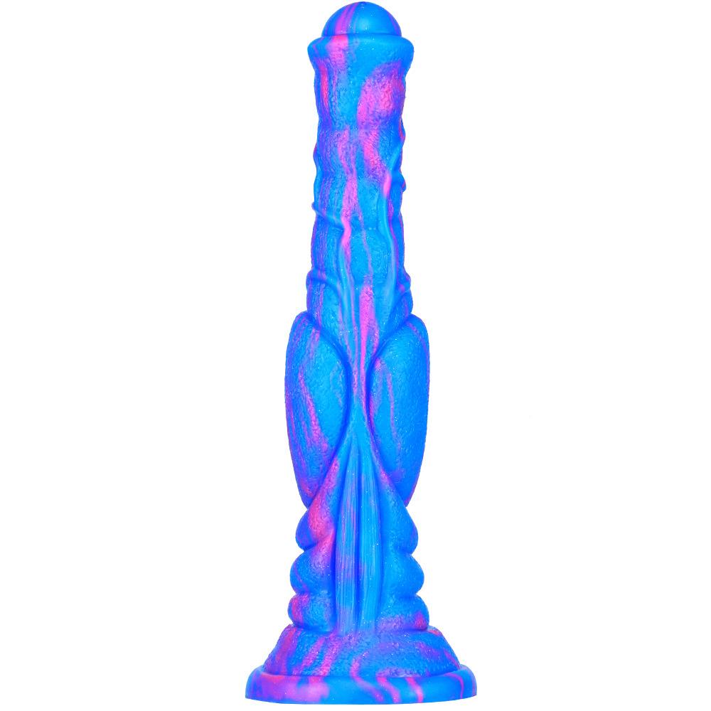 Female Eggless Horse Cock Liquid Silicone Animal Penis Thick and Long Color Simulation Fake Penis Anal Plug Sex Toys