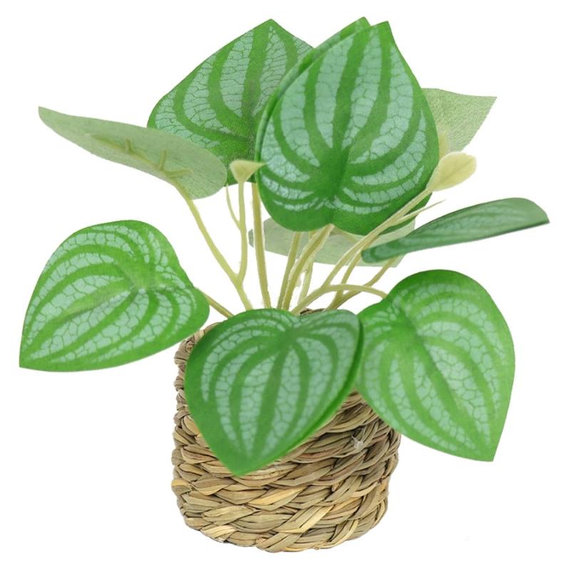 Simulated Green Plants Nordic Style Potted Plants Dripping Guanyin Leaves Simulated Green Plants Living Room Office Decoration