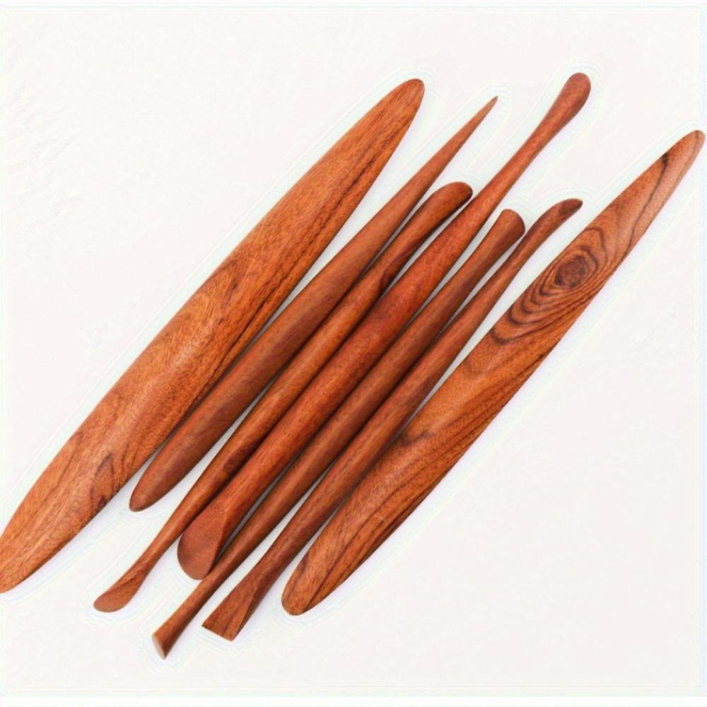 7 Τεμάχια/Σετ Λάδι Λάσπη Κόκκινο Πολύτιμο Ξύλο Πηλός Πλαστικό Μαχαίρι Φορητά Χειροποίητα Εργαλεία Κεραμικής από Λεπτοδουλεμένο Πορσελάνη Μοβ Άμμο