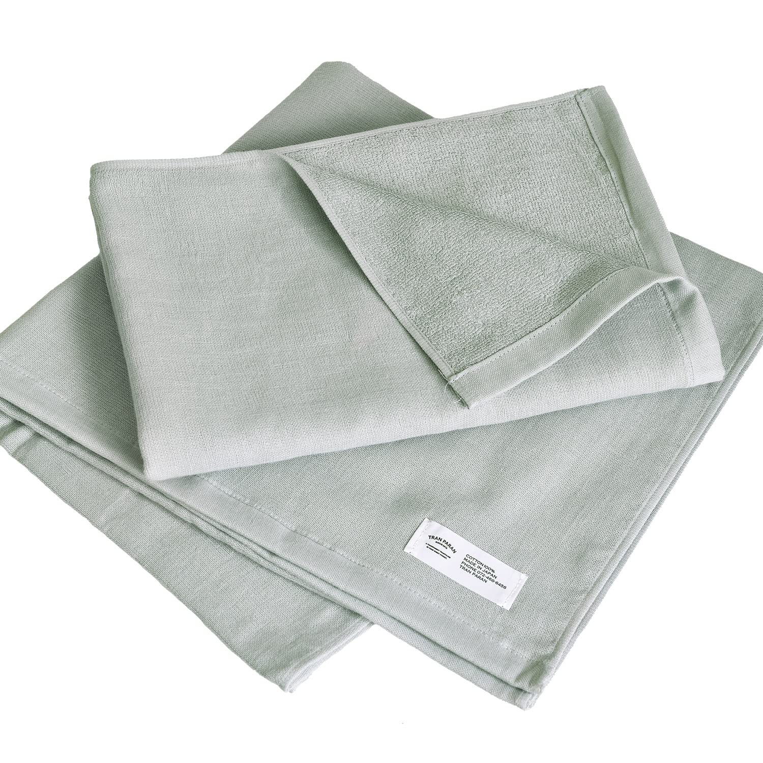 

Прозрачный марлевый банный набор из полотенец из хлопка сенсю японского производства, 2, полотенца, быстросохнущие, впитывающие, тонкие, 100% (Светло-серый)