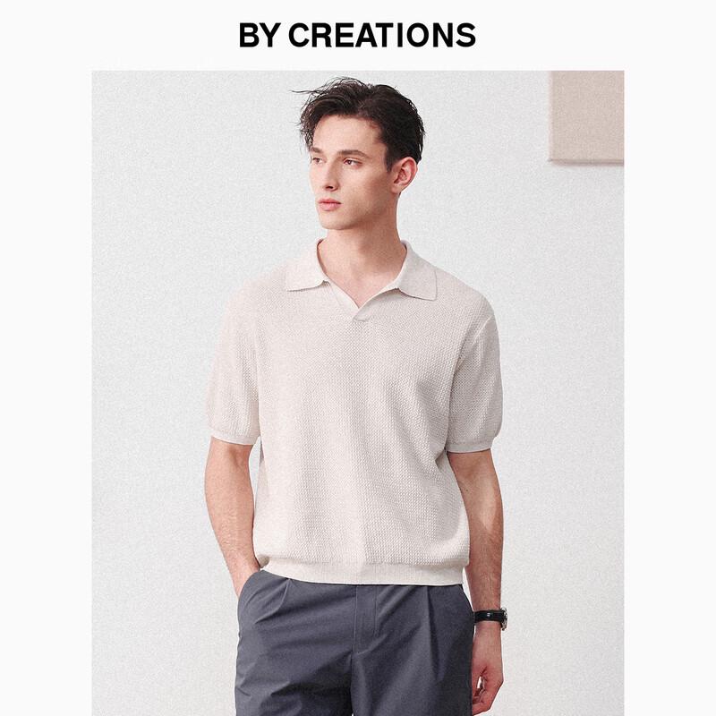 Мужская рубашка-поло By Creations из хлопково-льняной жаккардовой ткани с воротником-поло XL