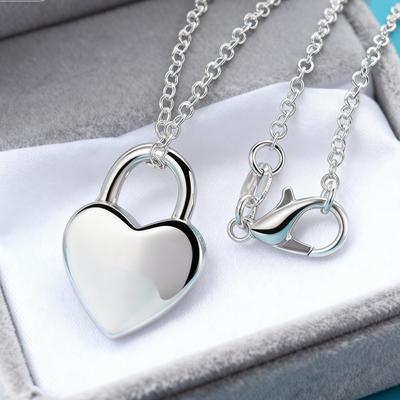 Collar de corazón de cobre para mujeres hombres Hermoso moda boda fiesta amuleto regalo joyería de alta calidad