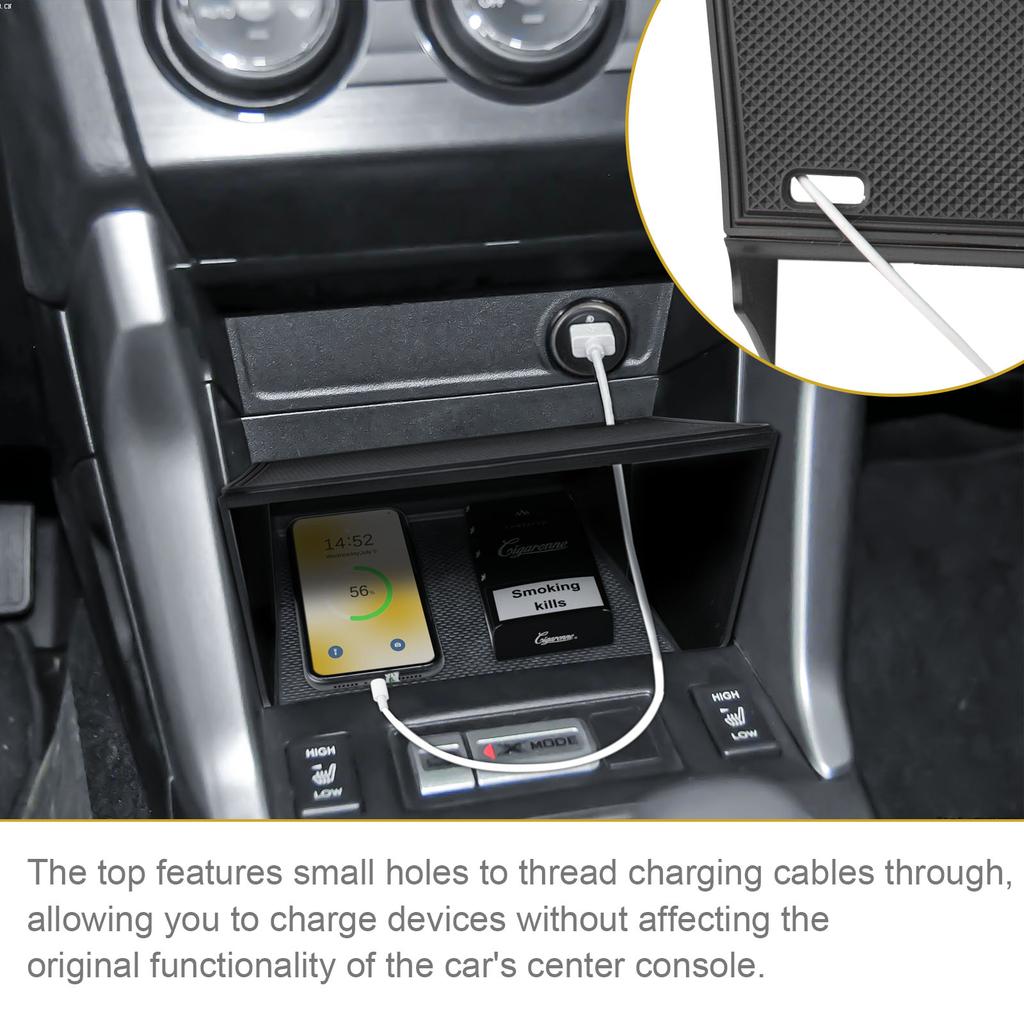 Sixthsmoy For Subaru Forester 2013-2018 Middle Center Console Storage Box Gear Shifter Center Console Organizer Tray Accessories