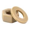 PEEK Flat Washer M2-M20 High Temp & Corrosion Resistant Plastic Hex Nut