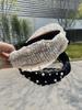 New Beaded Lace Headband Wide-Brimmed Knotted Headband Women's Fashion Face Wash Sweet Retro Headwear