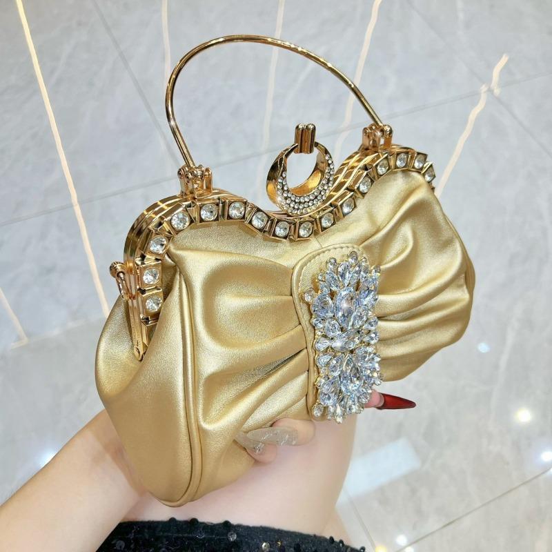 Evening Party Handbag, Fashionable Lady's Evening Dress Bag, Wedding Bag, Small Square Bag, Exquisite Banquet Bag