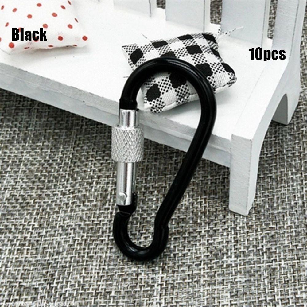 Multi-color Aluminium Safety Alloy Carabiner Buckle Keychain Camping Hiking Hook Climbing Button