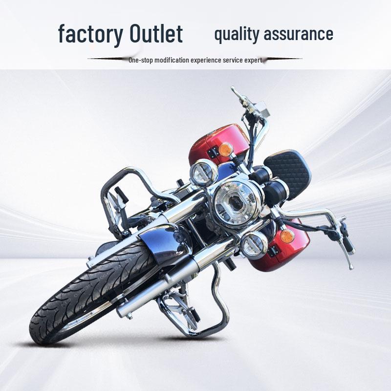 Lifan V16PLUS LF250-K Silver Electroplated Front Bumper with Anti-Fall Bar and Folding Backrest