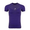 European Men's Cross-Border High Elastic Fitness Bodysuit - Short Sleeve Sports T-Shirt