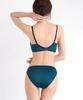 Inner High Side Classic Lace Bra and Shorts [Nissen] Women's Set, Set, Green, H85/LL