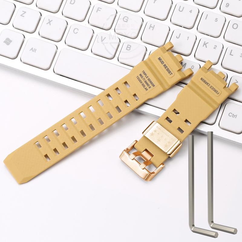 Resin Strap Suitable For Casio GWG-2000 GWG-2040 Men's TPU Sports Waterproof Watch Accessories Wristband Bracelet