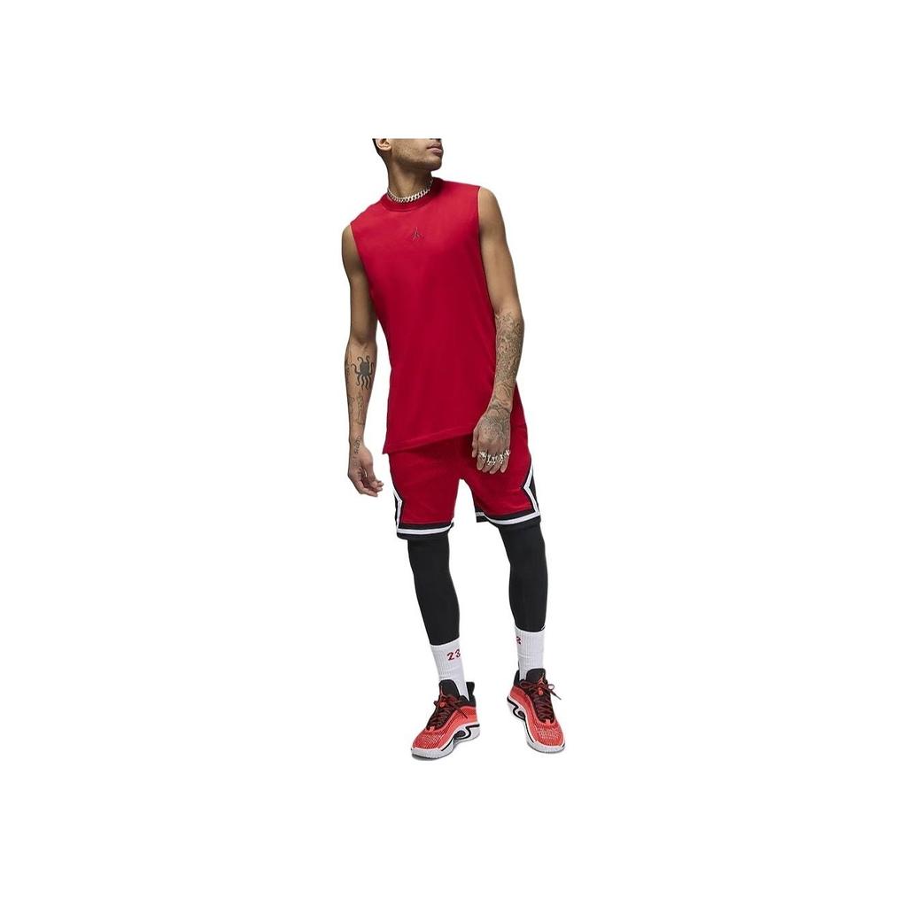 Jordan Sport Solid Color Round Neck Casual Quick-Dry Sleeveless Vest Men Vests Red FN5857-687