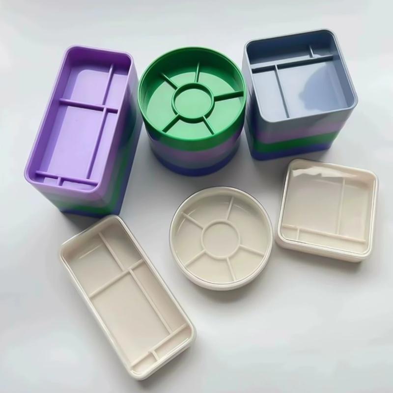 5 Layer Plastic Round Watch Parts Screw Storage Box Watch Tool Holder Container Watch Accessory Storage Box