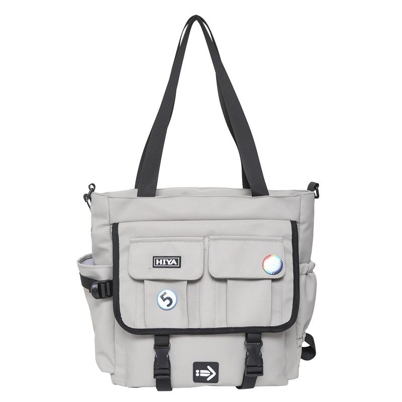 Gangfeng tooling locomotive ins neutral large-capacity student tutoring bag 25 spring new commuter shoulder messenger bag