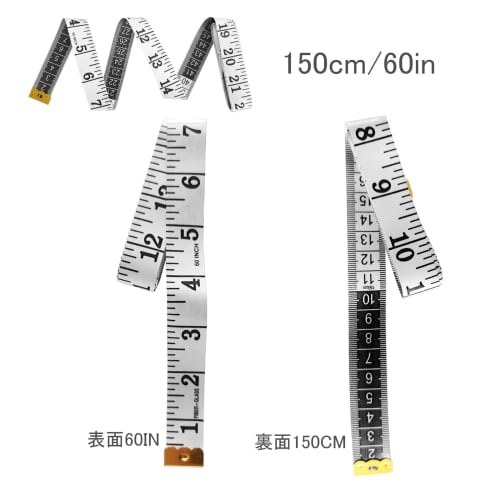 D.B.J 2m Tape Measure, 2-Piece Set for Sewing, Double-Sided Scale, Inches and Centimeters, 200cm x 79inch, Auto-Measure, Soft Ruler, Automatic Rewind,