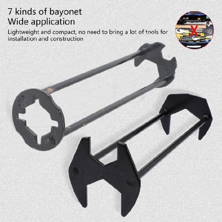 Bathroom Wrench Sink Repair Wrench Four-claw Hexagon Wrench Repair Plumbing Tool
