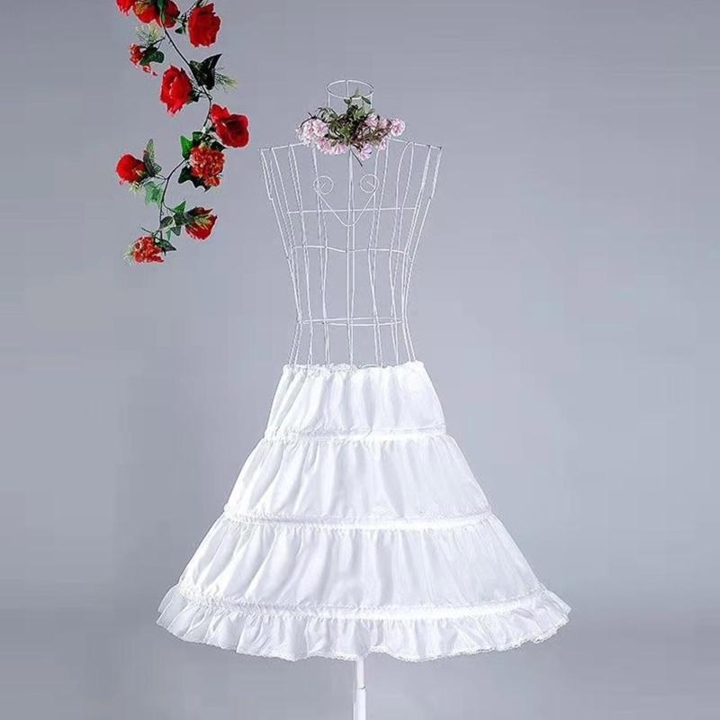 Petticoat Crinoline Slips Wedding Accessories White Hoop Skirt 50s Vintage Under Skirt for Women Girls Multiple Styles