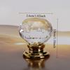 5pcs Crystal Acrylic Round Handles Drawer Handles Furniture Hardware Cabinet Door Handles