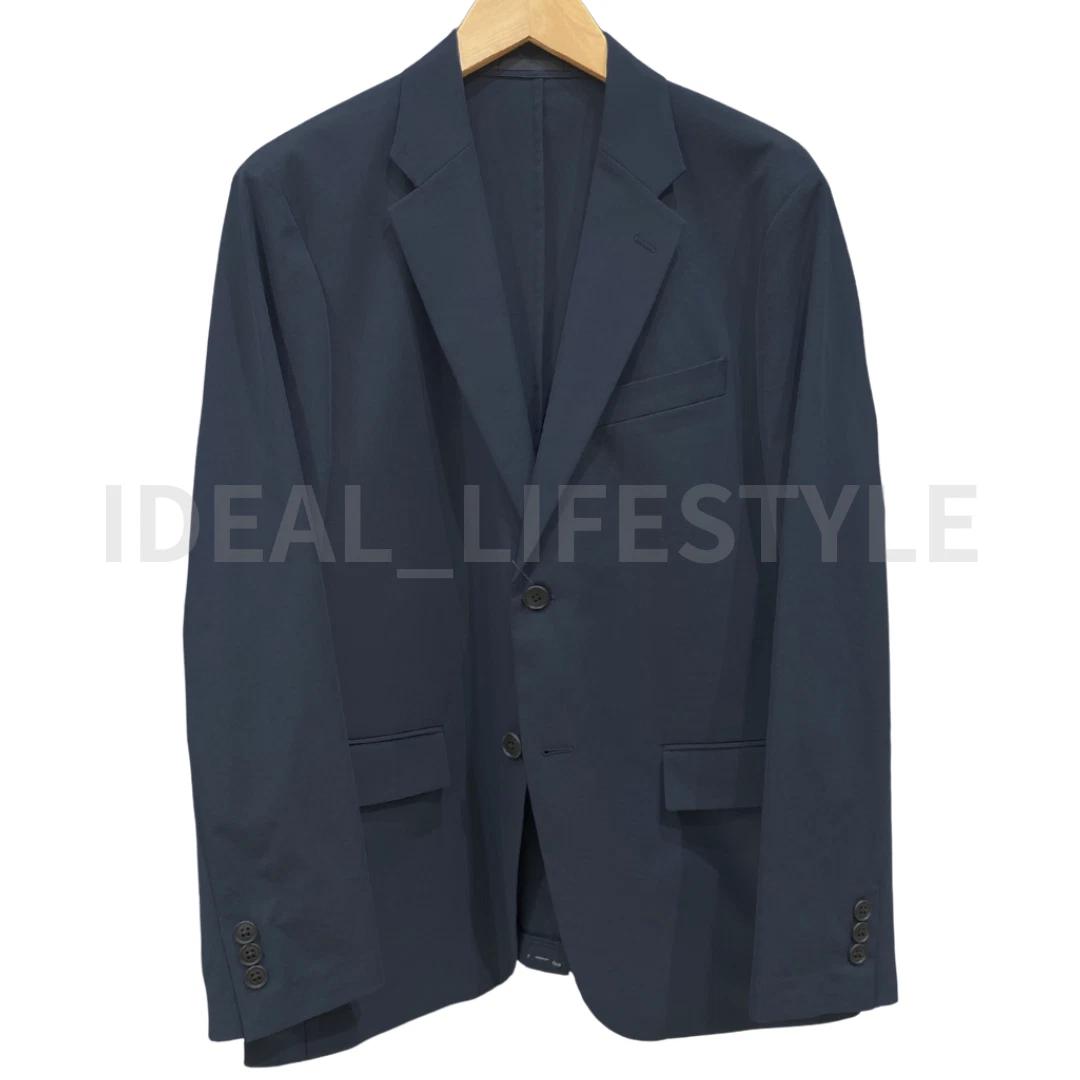 UNIQLO AirSense Jacket Light S-4XL Beige Navy Cotton Like Stretch Men 482221 NWT 3XL тёмно-синий