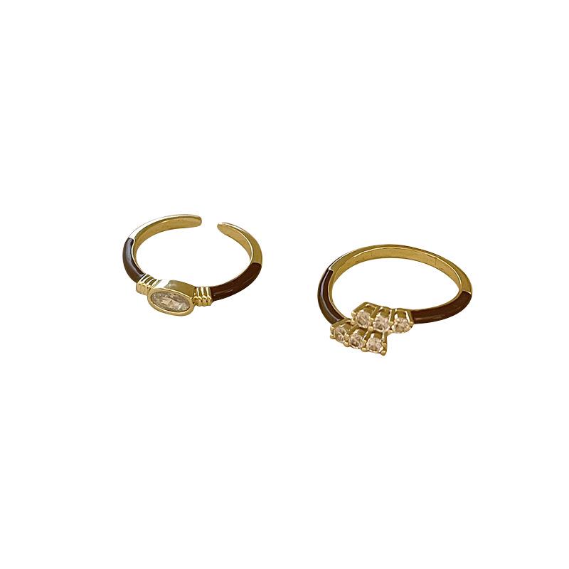 Elegant Red String Lucky Ring with Copper Coin and Micro-Inlays - Versatile, High-End Style for the Index Finger