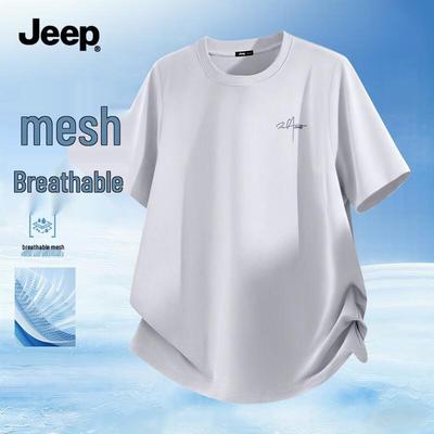 Herren Ice Silk Schnelltrocknendes Atmungsaktives Netz-T-Shirt