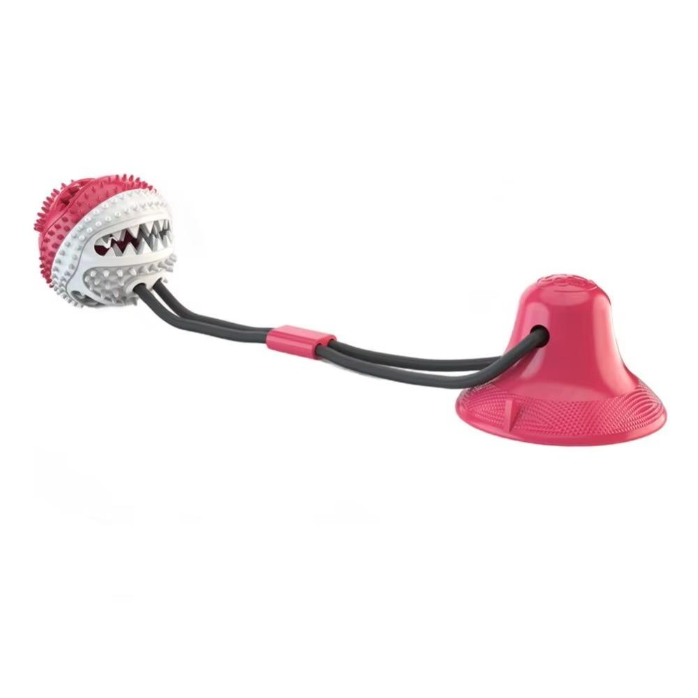 

Bite Resistant Dog Chew Toys Indestructible Dog Interactive Toy Pet Training Toy For Dogs Puppy Voice Red&White