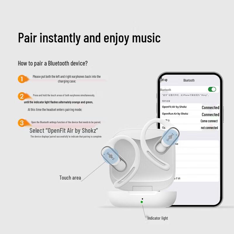 Shokz T511 Bluetooth Headset with Sole F03 Handheld Fan Bundle