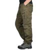 ANONIE Cargo Pants Men Workwear Trousers Work Military Multi-functional Climbing Outdoor Loose Large Size Multi-pocket Camouflage Bottoms Long