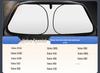 Foldable Titanium Silver Car Sunshade with Heat Insulation and UV Protection