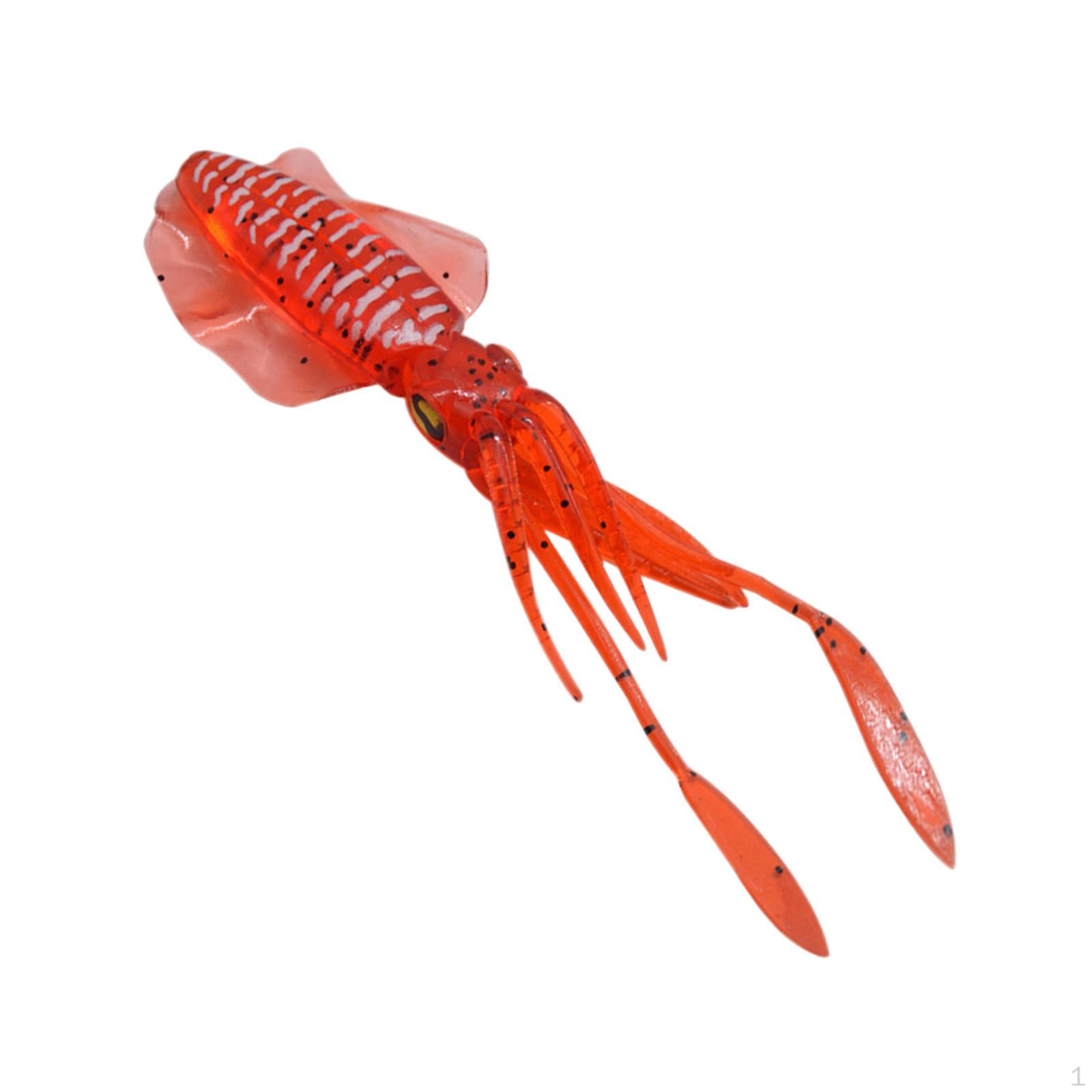 

Рыболовная приманка осьминог длиной 15 см, приманка для плавания, яркие 3D глаза, мягкие юбки в виде кальмара для окуня и карпа