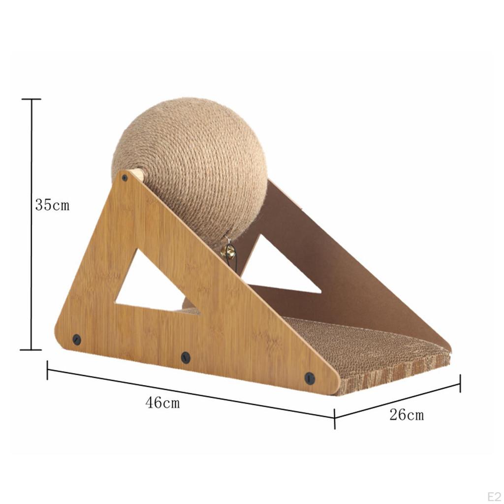 Cat Scratcher Wear Resistant, Kitten Scratching Pad Pet Toy with Balls for Indoor Cats