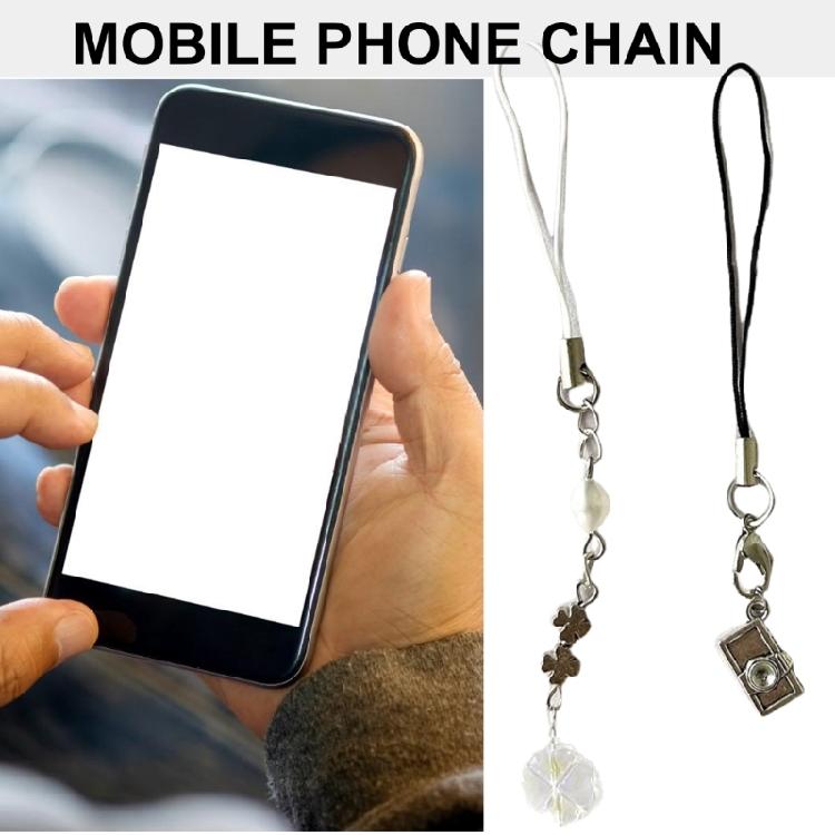 2Pieces Bag Pendant Plant Phone Chain Four Leaf Phone Charm Backpack Accessories Phone Pendant Suitable for Any Occasion